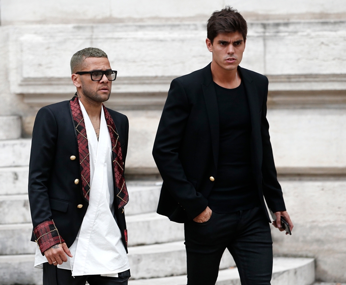 Neymar Jr CELEBRITES Fashion Week Balmain Paris 28 09 2017