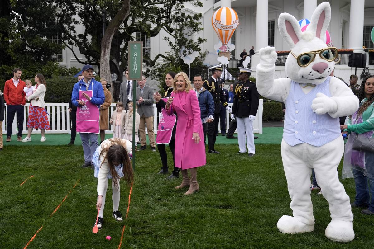 White House Easter Egg Roll Draws A Huge Crowd After Storm Delayed