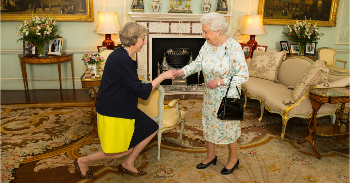 文翠珊到白金漢宮覲見英女王（AP圖片）