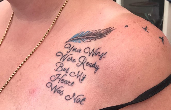 Your wings were readybut my Heart was not   tattoo quote download free  scetch