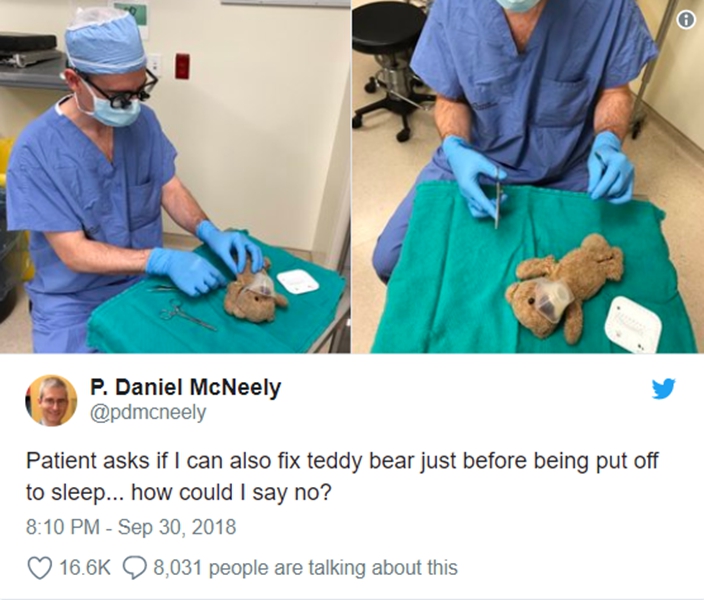 surgeon teddy bear