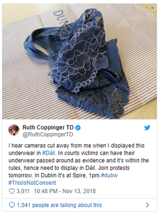 Women post photos of their underwear online to show that #ThisIsNotConsent  