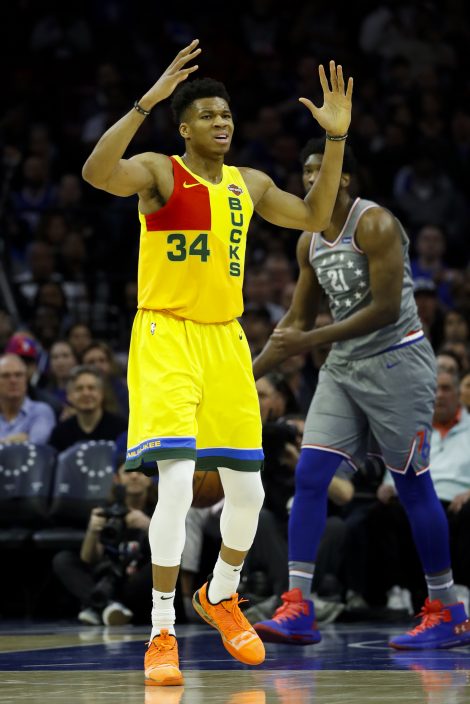 giannis antetokounmpo yellow jersey