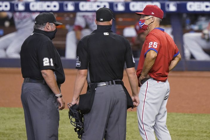 Bell, Schwarber homer as Corbin pitches Nats past Phils 5-1