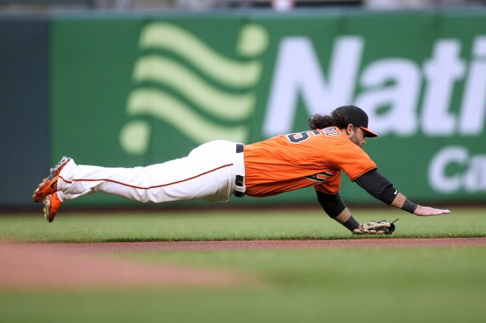 Giants' Heliot Ramos snags first MLB double, RBI against Marlins