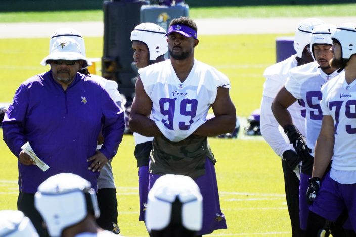 The Vikings are happy Danielle Hunter came to camp. Contract for