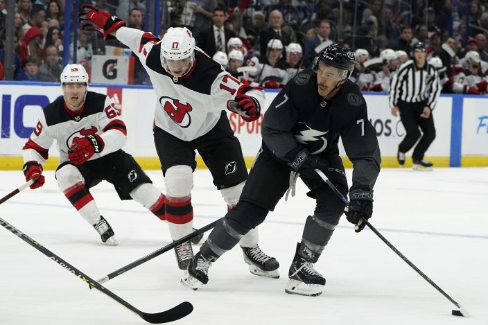 Anthony Cirelli has tiebreaking goal in 3rd, Lightning beat Devils – New  York Daily News