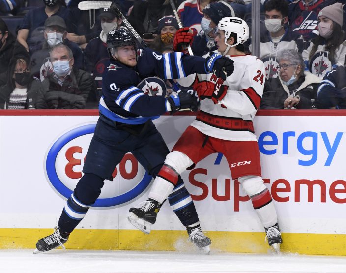 Necas, Trocheck Score PP Goals, Carolina Beats Winnipeg 4-2 | Sport