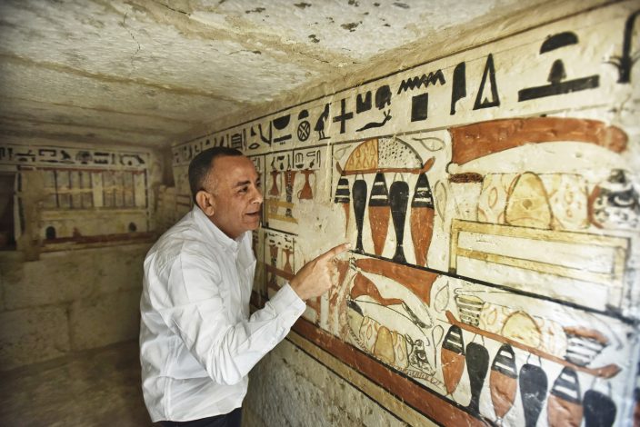 Egypt Displays Recently Discovered Ancient Tombs In Saqqara | News