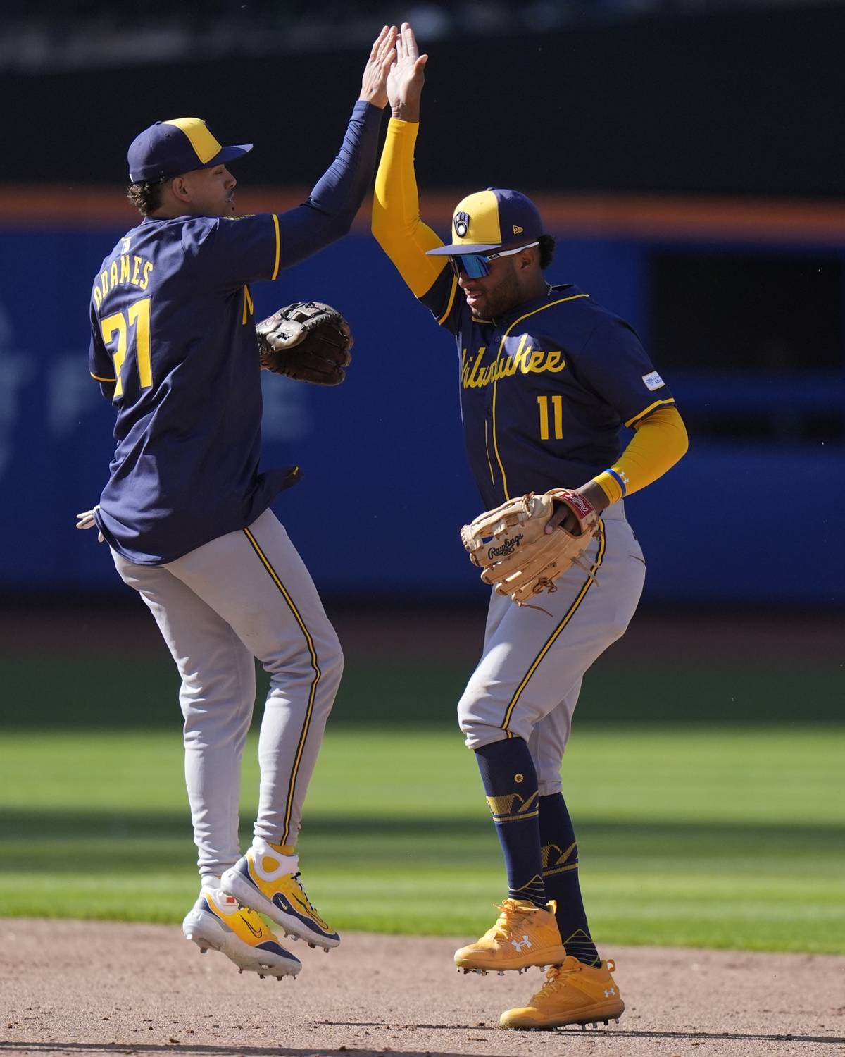 Chourio Sparkles In MLB Debut, Brewers Beat Mets 3-1 As Tempers Flare ...