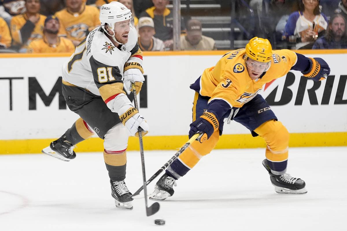 Josi scores OT winner to lead Predators to 5-4 victory over Vegas ...