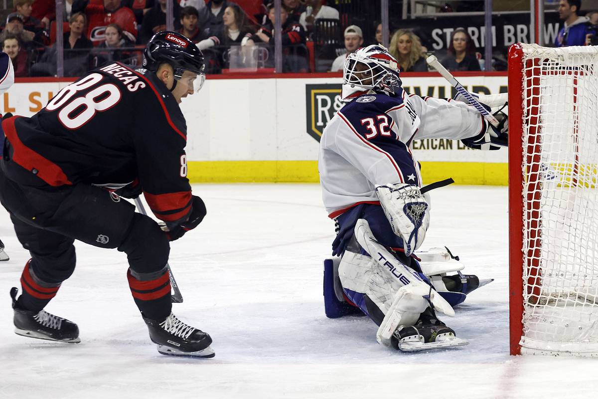 Frederik Andersen Makes 23 Saves As Hurricanes Shut Out Blue Jackets 3 ...