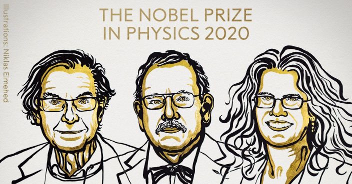 3研究黑洞科学家同获本年度诺贝尔物理学奖